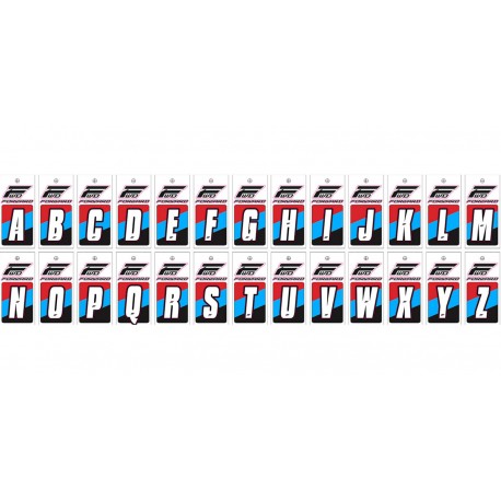 LETTERS FRONT PLATE FORWARD- WHITE