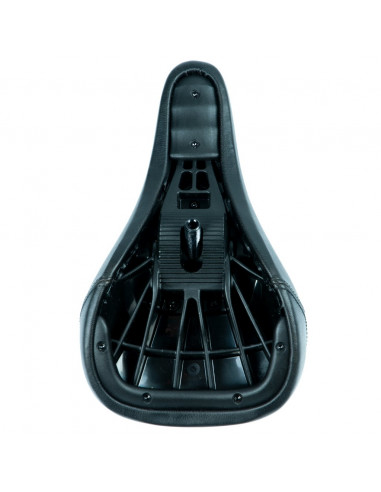 Selle Federal Mid Stealth Logo - Black Canvas Top W/Faux Leather Panels Black