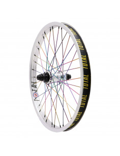 Rear Wheel Total Techfire Silver/Rainbowv