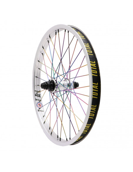 Rear Wheel Total Techfire Silver/Rainbowv