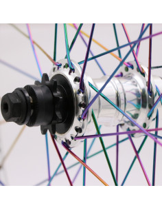 Roue Arriere Total Techfire Rainbow/Silver 2