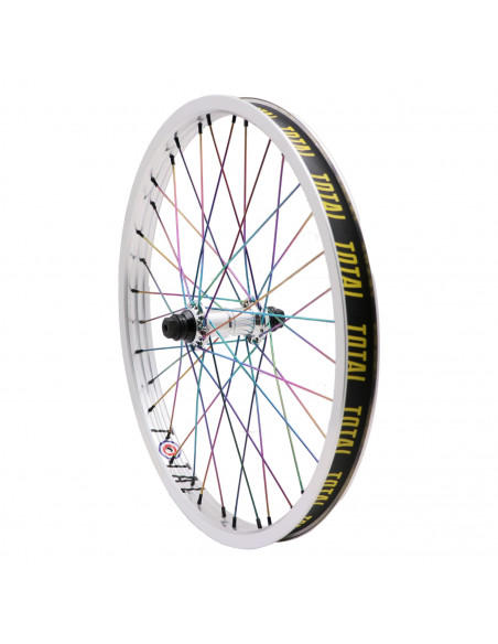 Front Wheel Total Techfire Silver/Rainbow