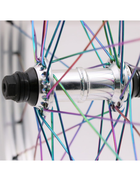 Roue Avant Total Techfire Rainbow/Silver