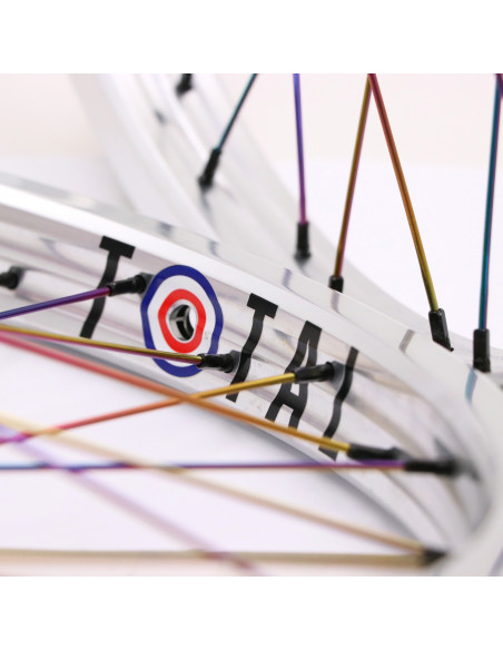 Roue Avant Total Techfire Rainbow/Silver