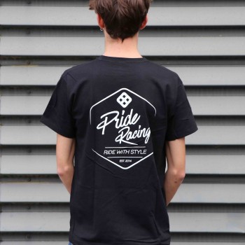 TSHIRT PRIDE RIDE WITH STYLE BLACK 2