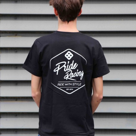 TSHIRT PRIDE RIDE WITH STYLE BLACK