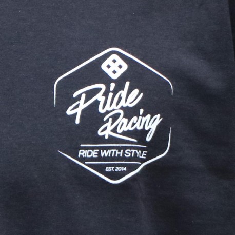 TSHIRT PRIDE RIDE WITH STYLE BLACK