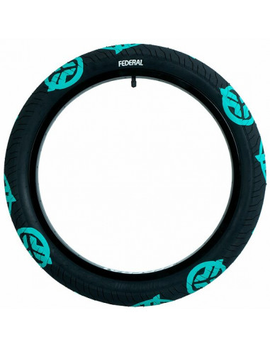 Federal Command Lp Tire Black With Teal Logo