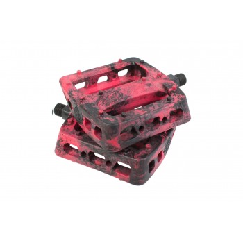 PEDALES ODYSSEY TWISTED PRO PC 9/16 BLACK/RED SWIRL