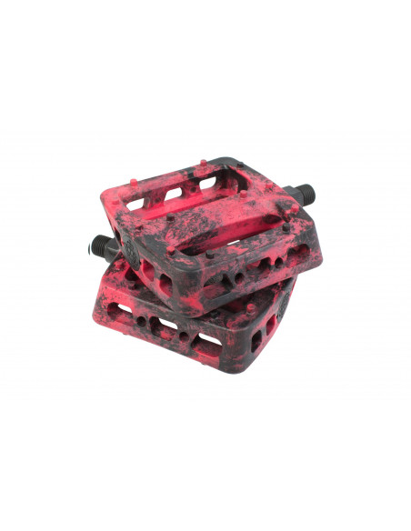 ODYSSEY TWISTED PRO PC 9/16 PEDALS BLACK/RED SWIRL