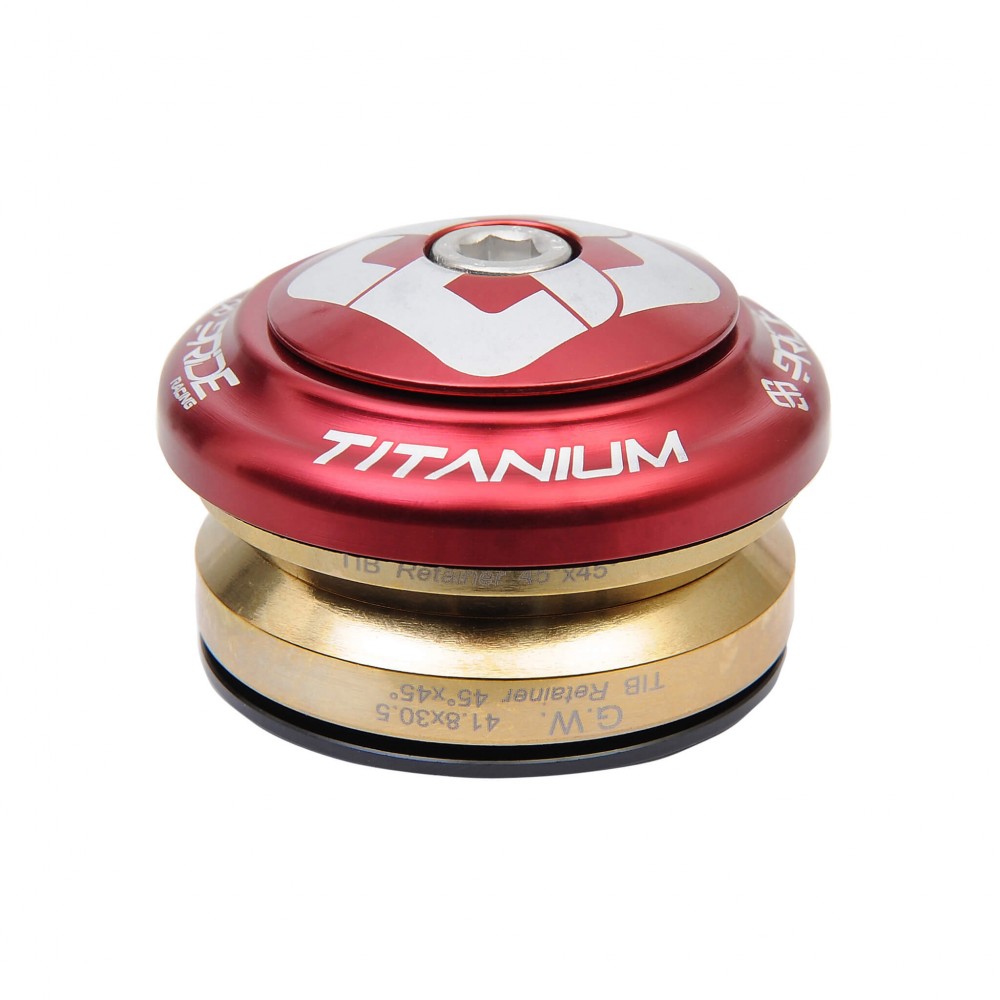 JEU DE DIRECTION PRIDE TI45 TITANIUM RED