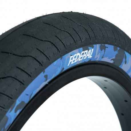 PNEU FEDERAL COMMAND LP BLACK WITH BLUE CAMO SIDEWALL