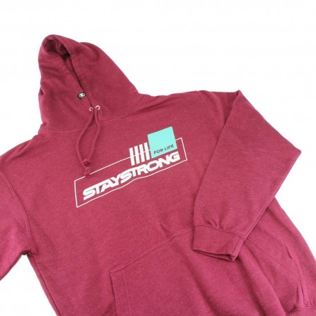 SWEAT STAY STRONG FOR LIFE BURGUNDY