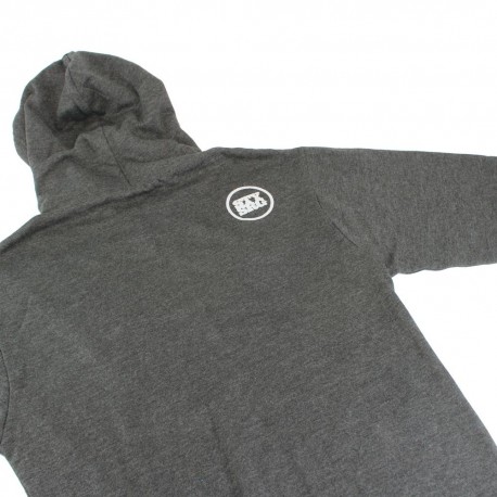 SWEAT STAY STRONG FASTER ZIP HEATHER BLACK