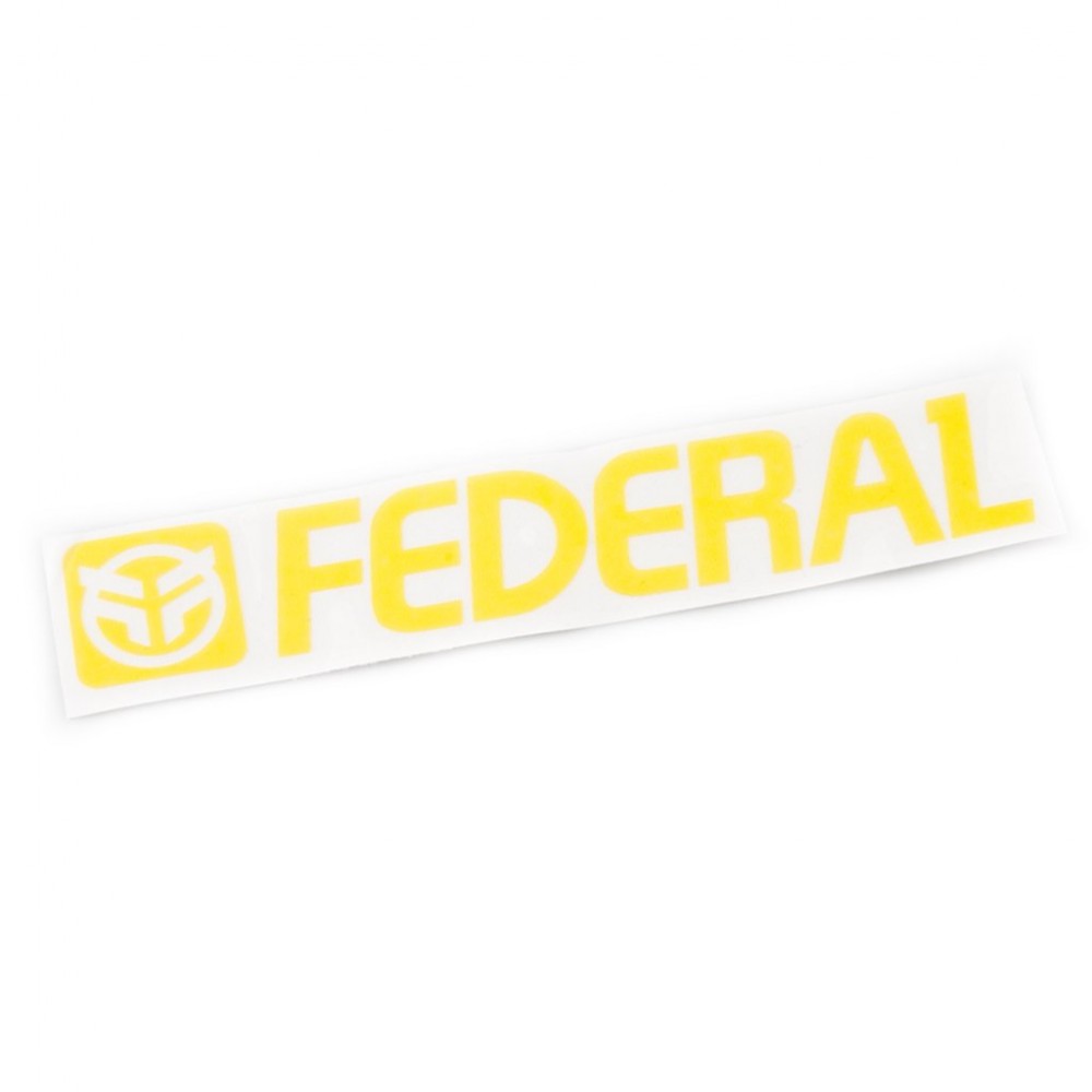FEDERAL STICKER 170mm DIE CUT - YELLOW