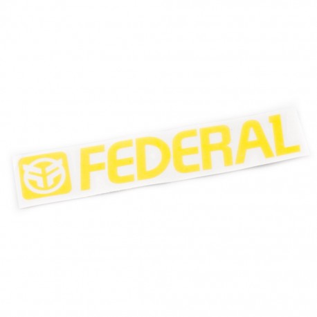 FEDERAL STICKER 170mm DIE CUT - YELLOW
