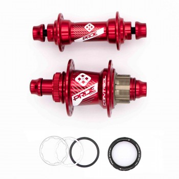 PRIDE CONTROL EXP 28H HUBS PAIR RED 2