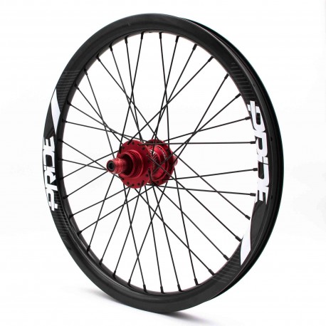 PRIDE GRAVITY PRO AERO UD GLOSS DISC WHEELSET - RED HUBS