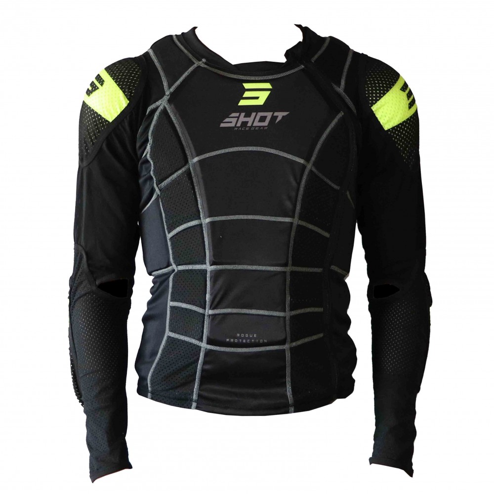 SHOT BODY PROTECTOR ROGUE 2.0 BLACK ADULT