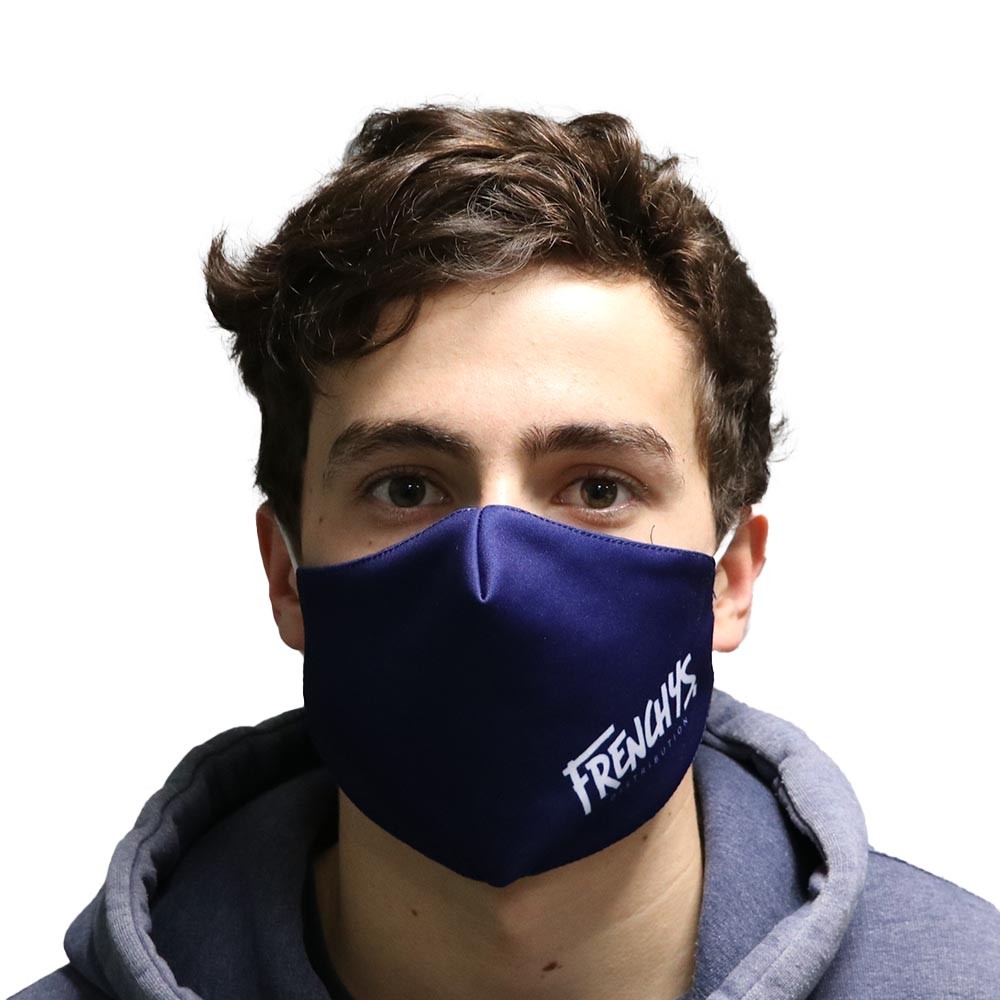 FRENCHYS FACE MASK LOGO MIDNIGHT BLUE
