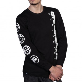 T-SHIRT L/S STAYSTRONG ICON WORLDWIDE BLACK 2