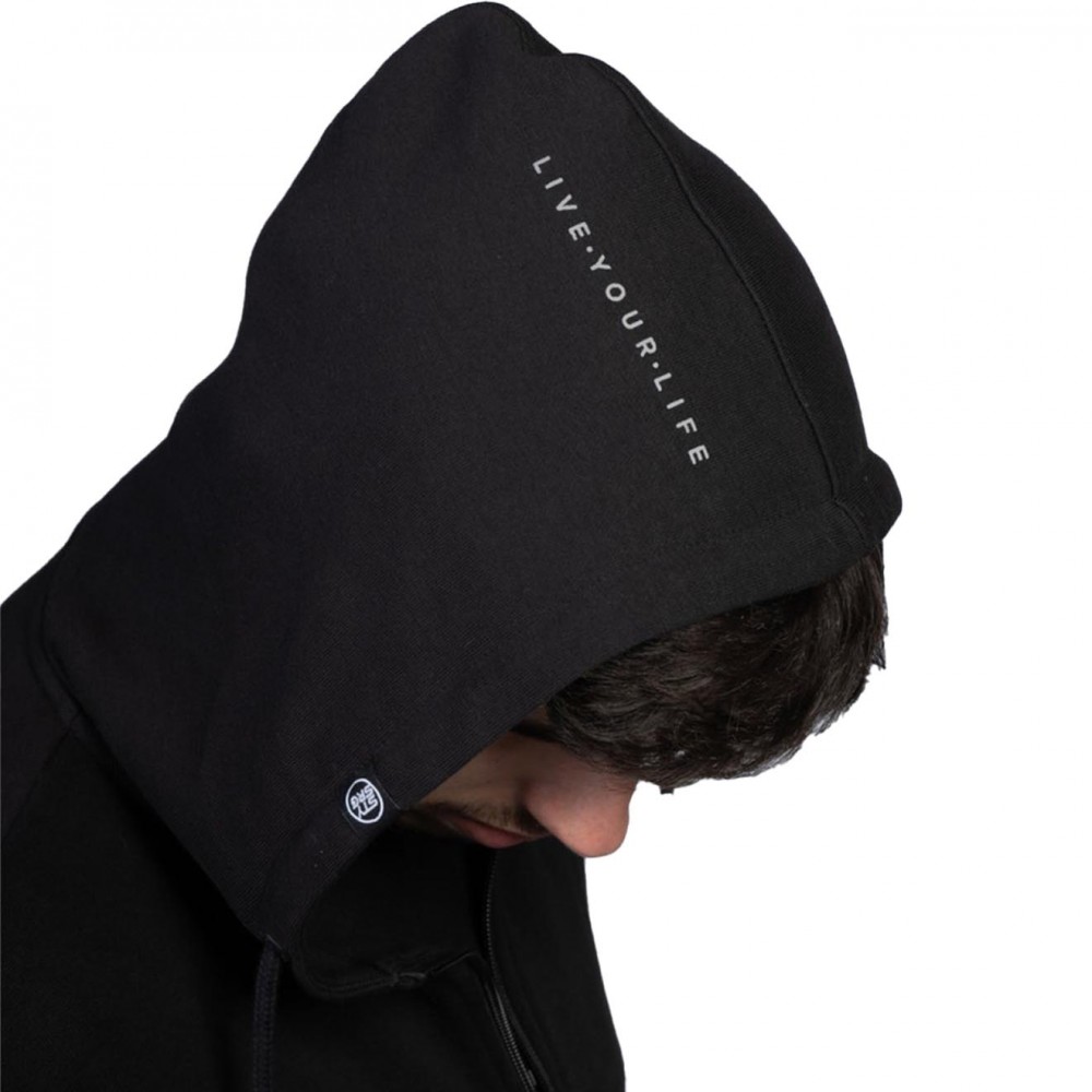 SWEAT STAYSTRONG CUT STRIPE 1/4 ZIP BLACK/GREY