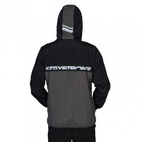 JACKET STAYSTRONG CUT OFF VERTICAL BLACK