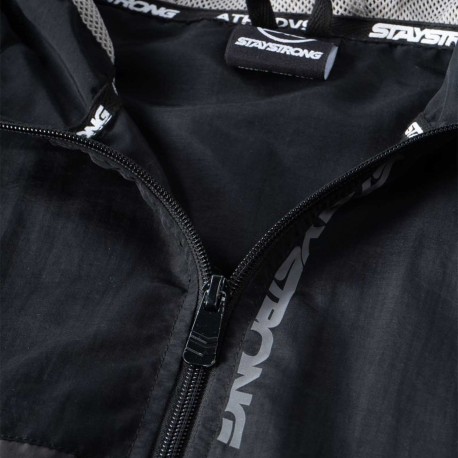 JACKET STAYSTRONG CUT OFF VERTICAL BLACK