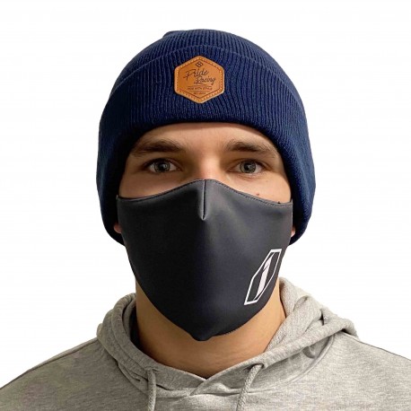 INSPYRE FACE MASK CORPORATE LOGO DARK GREY