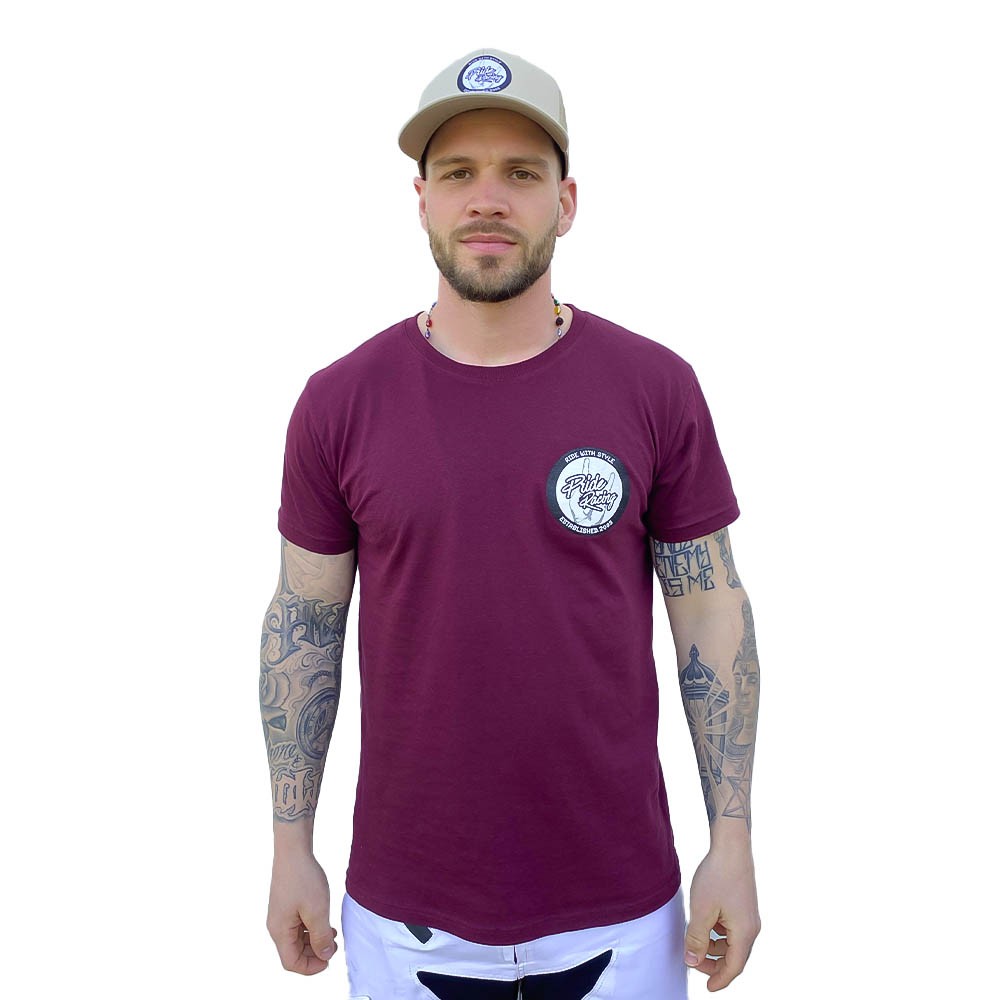 PRIDE T-SHIRT COOL PATCH BURGUNDY