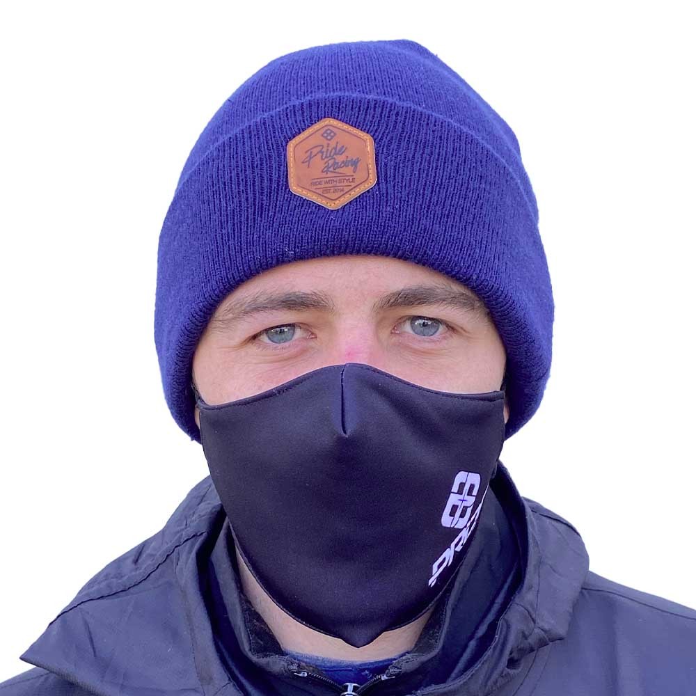 PRIDE FACE MASK CORPORATE LOGO BLACK