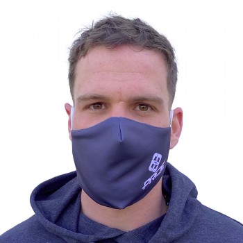 PRIDE FACE MASK CORPORATE LOGO DARK GREY 2