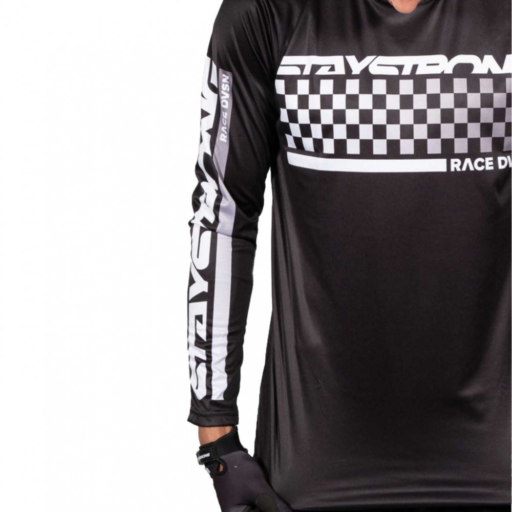 MAILLOT STAYSTRONG CHECKER BLACK