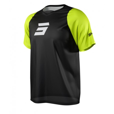 MAILLOT MANCHES COURTES SHOT NEO DEFENDER JAUNE 