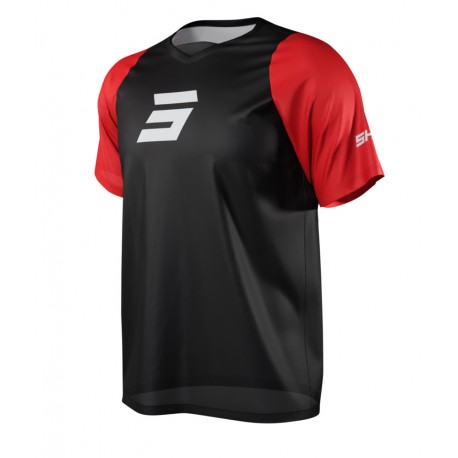 MAILLOT MANCHES COURTES SHOT NEO DEFENDER ROUGE 