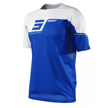 MAILLOT MANCHES COURTES SHOT REVOLT BLEU