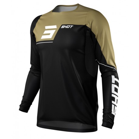 MAILLOT MANCHES LONGUES SHOT REVOLT NOIR/OR