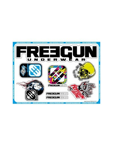 Pack Stickers Shot Freegun Camo