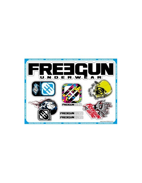 Pack Stickers Shot Freegun Camo