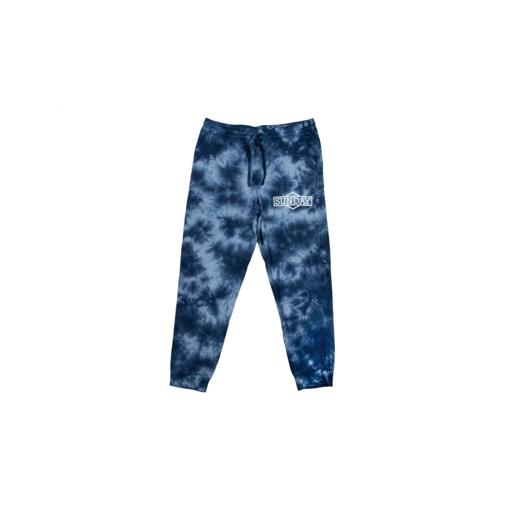 SUNDAY CORNERSTONE SWEAT PANTS TIE-DYE NAVY