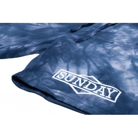 SUNDAY CORNERSTONE SWEAT SHORTS TIE-DYE NAVY