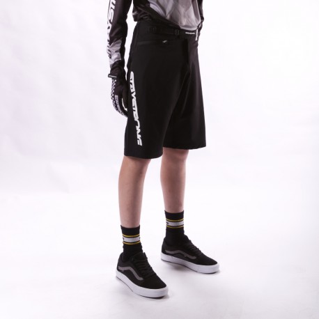 STAY STRONG V2 RACE SHORT NOIR/BLANC ADULTE