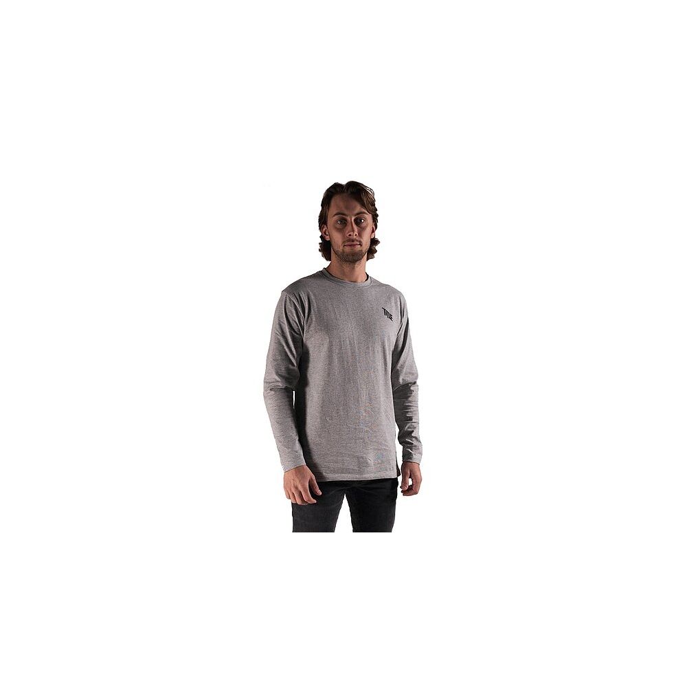 TITLE LONG SLEEVE T-SHIRT HEATHER GREY