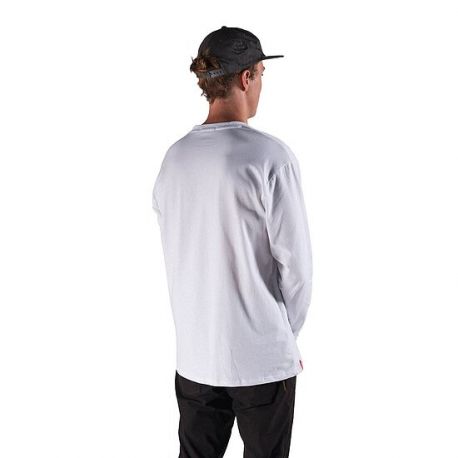 T-SHIRT MANCHES LONGUES TITLE BLANC DOS