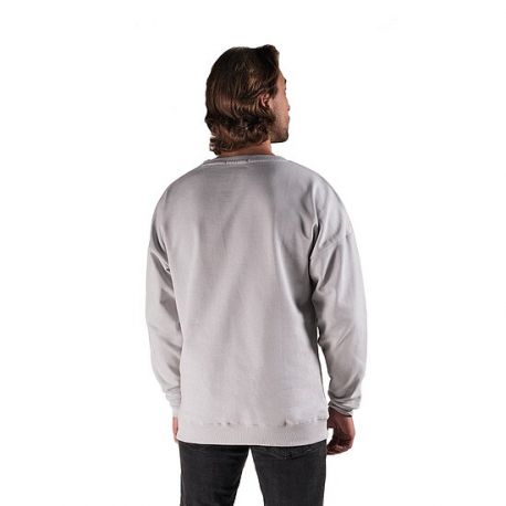 SWEAT TITLE CREW STONE GREY