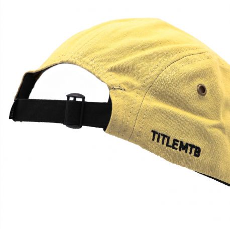 Casquette Title Five Panel Jaune Profil