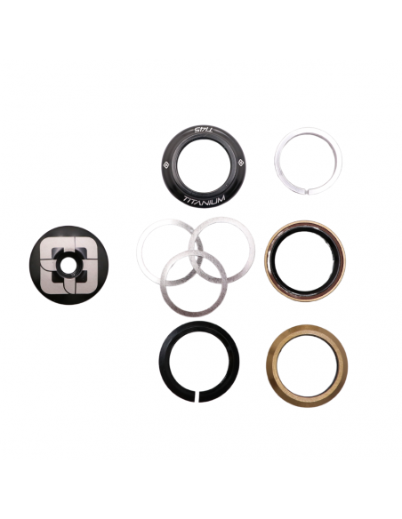 Jeu De Direction Pride Ti45 Titanium (IS) 1-1/8" - Noir