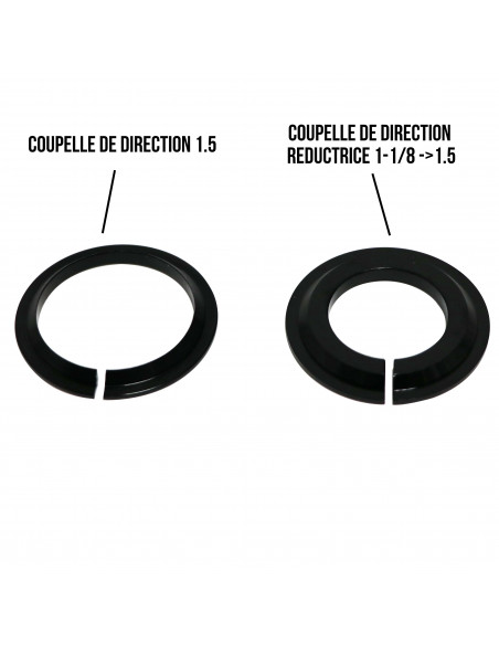 Jeu De Direction Pride Ti45 Titanium (IS) Tapered - Noir