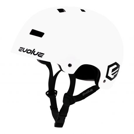 CASQUE EVOLVE CURB - GLOSSY WHITE