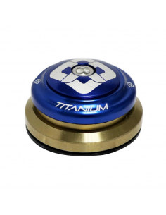 Jeu De Direction Pride Ti45 Titanium (IS) Tapered - Bleu